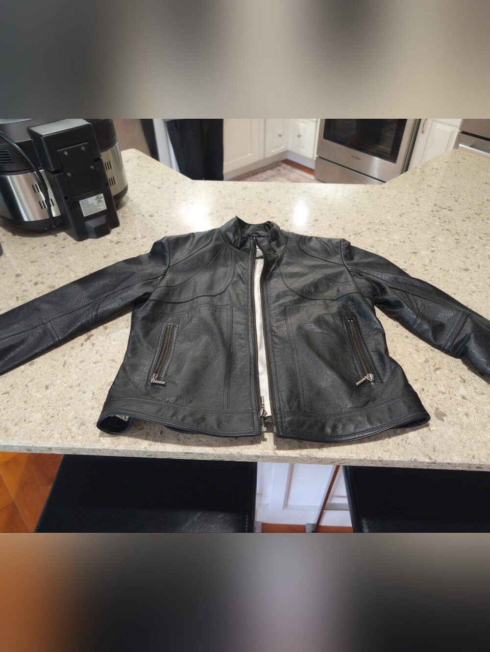 Women's Wilson's Leather Black Leather Jacket - Classic Biker Style